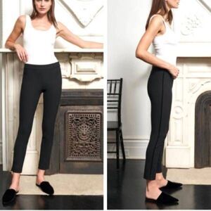 La Ligne Nouvelle Vague Black Pants Side Stripe Cropped Pants Womens Size XS